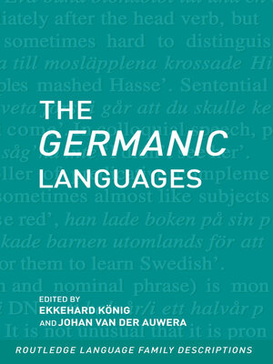 cover image of The Germanic Languages
